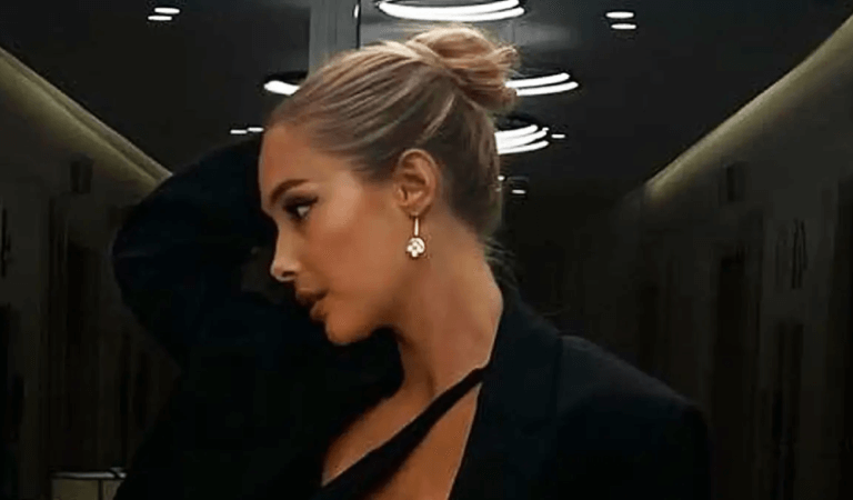 ‘World’s hottest woman’ Viktoria Varga turns on the adoration as she wears a plunging skintight dress