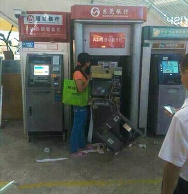 Woman Tears Apart ATM With Her Bare Hands When It Didn't Give Her Cash ...