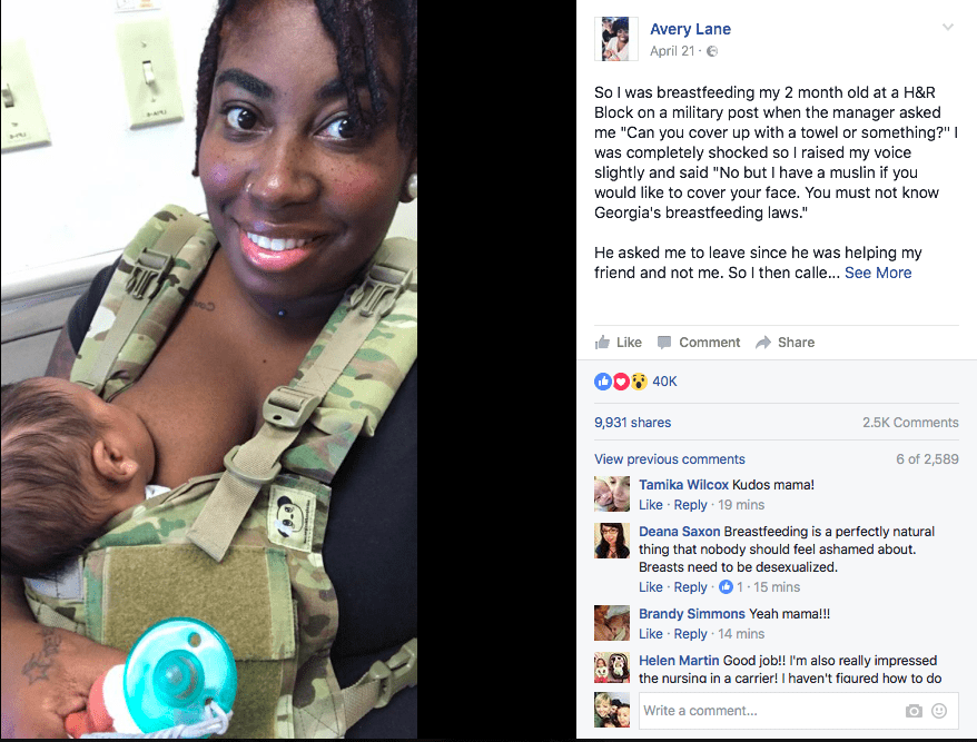 Man Asks Breastfeeding Mom To Cover Up She Offers Him A Cover For His