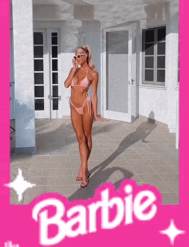 A pink bikini and a Barbie look make Emma Hernan's latest Instagram glamour shots jaw-dropping