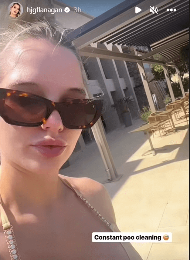 A metallic gold bikini was the highlight of Helen Flanagan's Instagram post on Saturday, showing off her sensational figure.