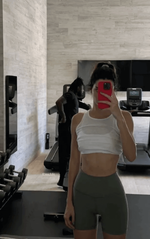 Sultry mirror snaps show Kendall Jenner stripped to a tiny thong bikini