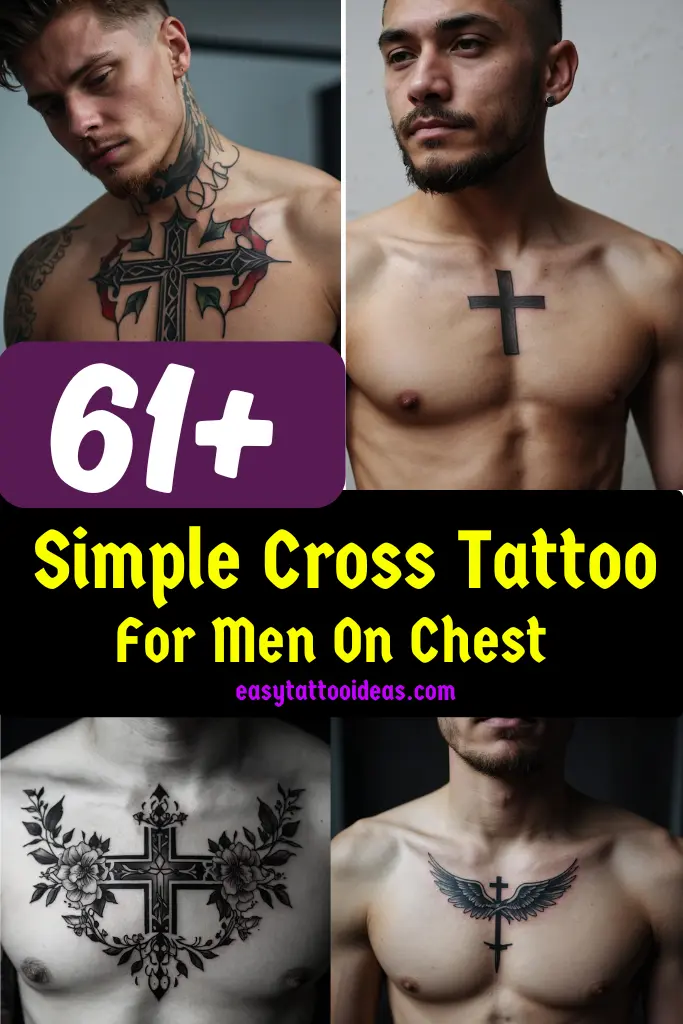 61+ Simple Cross Tattoo Ideas For Men On Chest To Impress