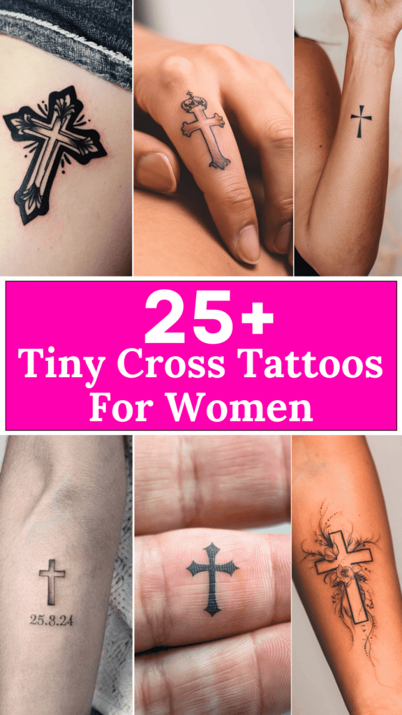 25+ Tiny Cross Tattoos for Women
