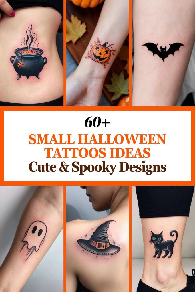 60+ Small Halloween Tattoos Ideas Cute & Spooky Designs