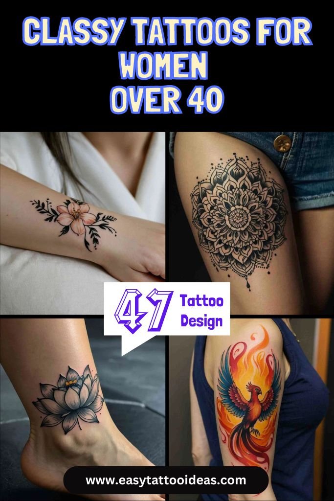 47 Classy Tattoos for Women Over 40