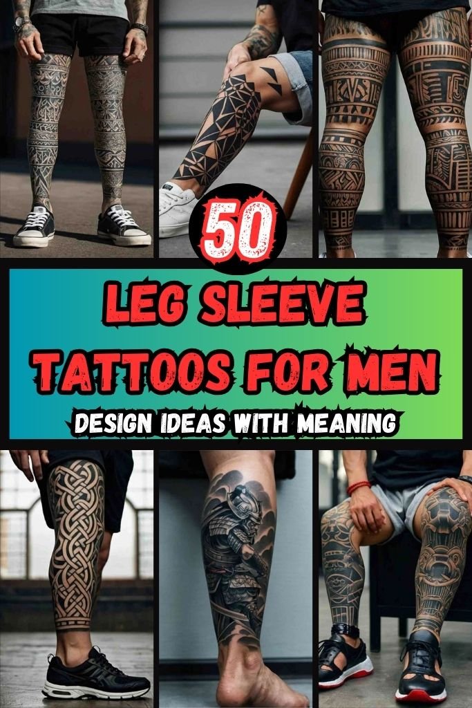 50 Leg Sleeve Tattoos for Men