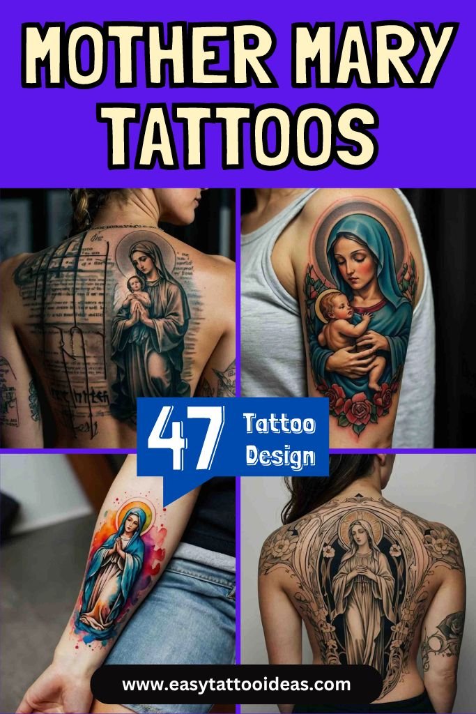 Mother Mary Tattoo Ideas