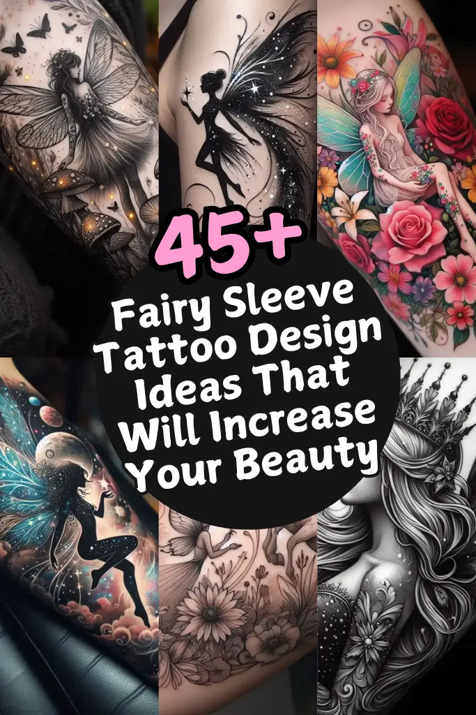 45+ Fairy Sleeve Tattoo Design Ideas That Will Increase Your Beauty