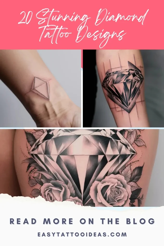 20 Stunning Diamond Tattoo Designs to Inspire Your Next Ink