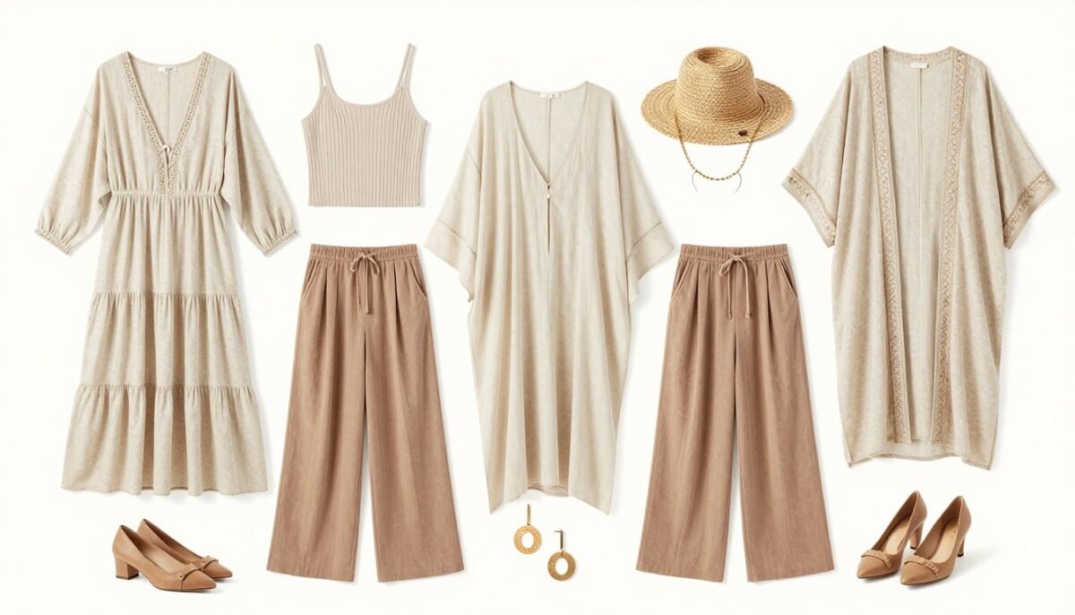 Boho plus size capsule wardrobe layout Boho plus size capsule wardrobe layout