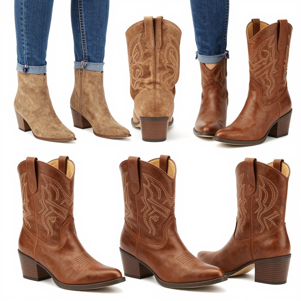 Plus size ankle boots for western wear