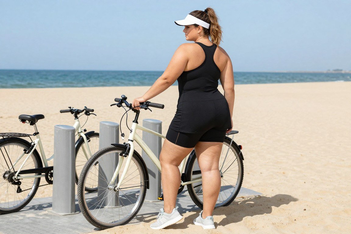 Plus size sporty dress for active vacation days