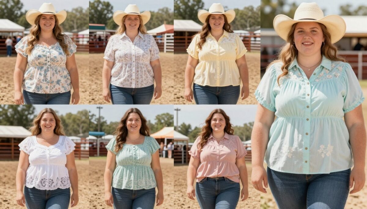 Plus size summer western outfit ideas