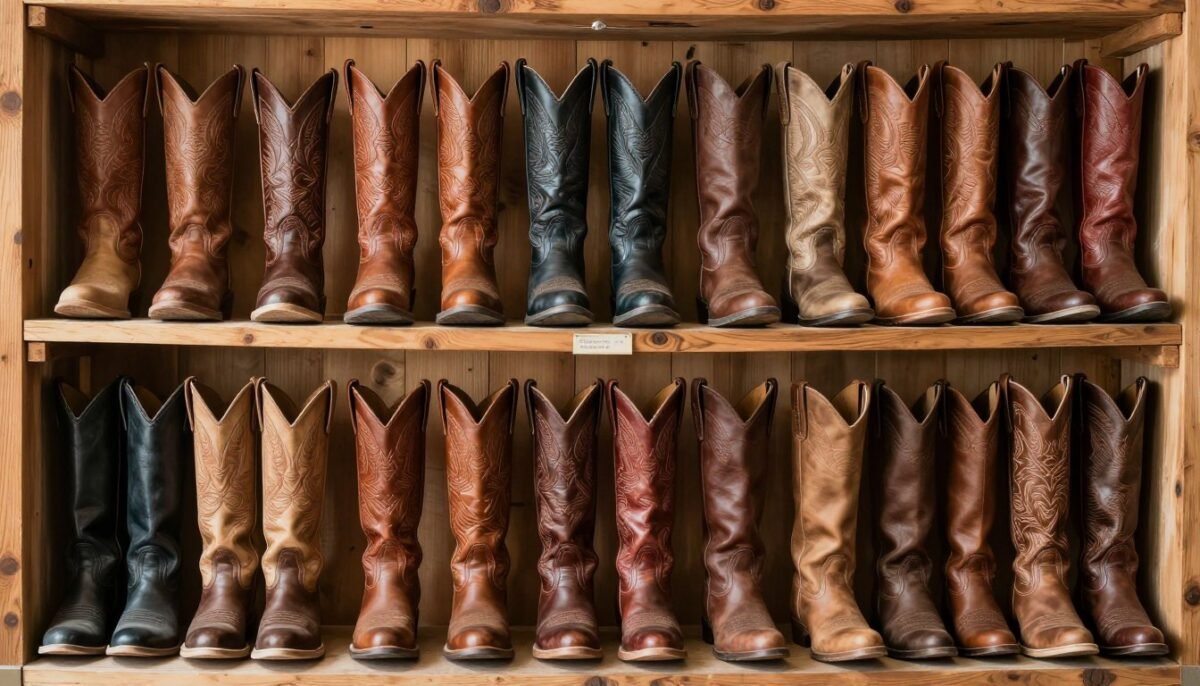 Plus size western boots guide showing different styles