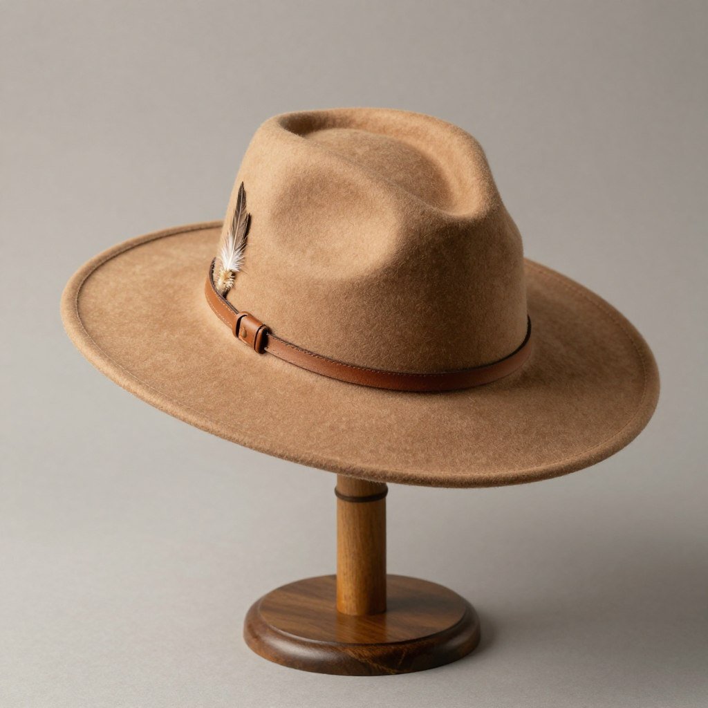 Wide-brim felt boho hat Wide-brim felt boho hat