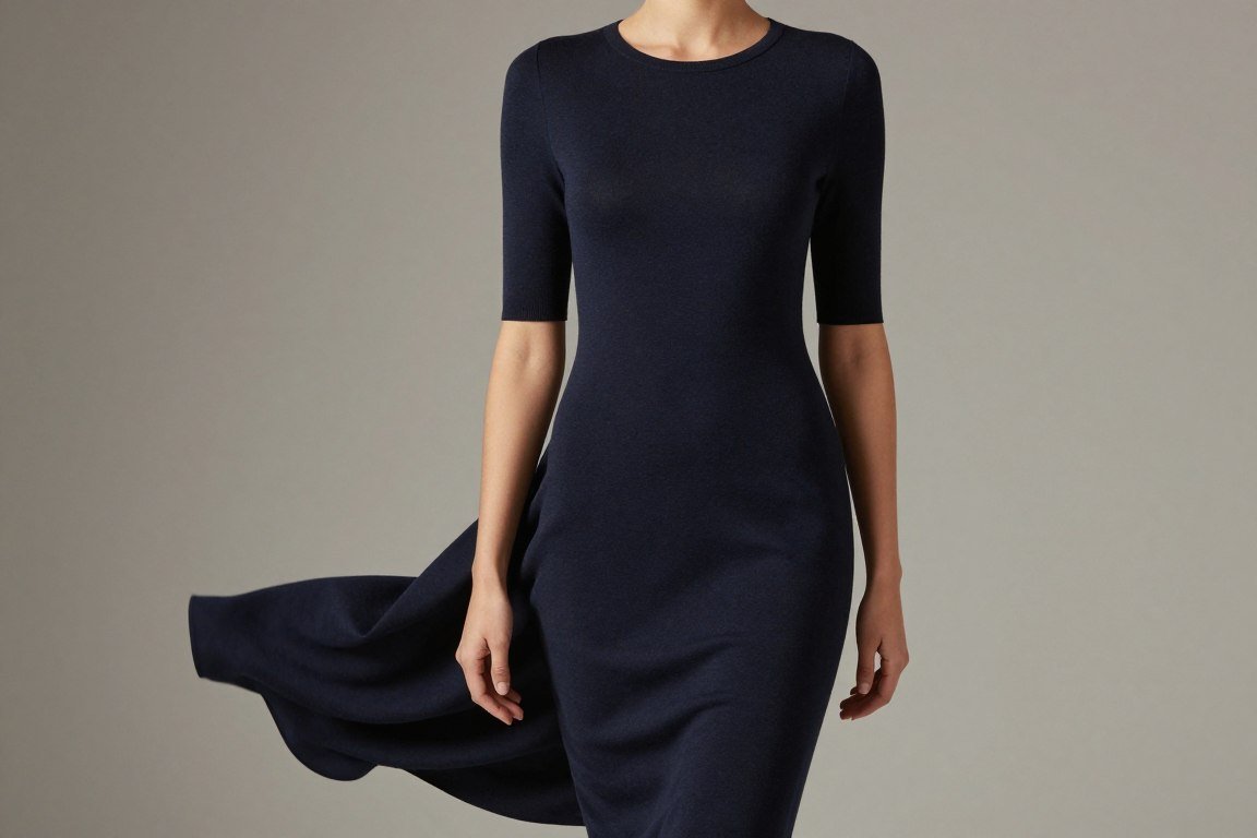 flowing jersey knit mother of the bride dress with comfortable drape