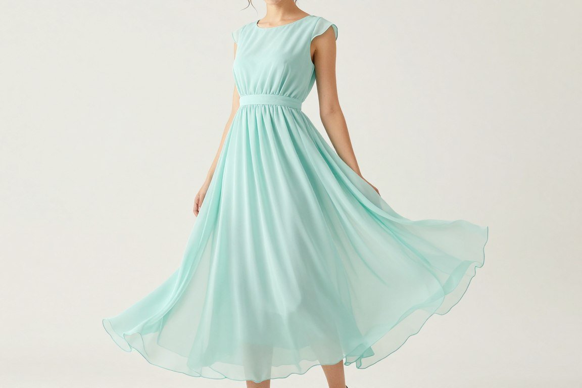 lightweight chiffon mother of the bride gown for summer wedding