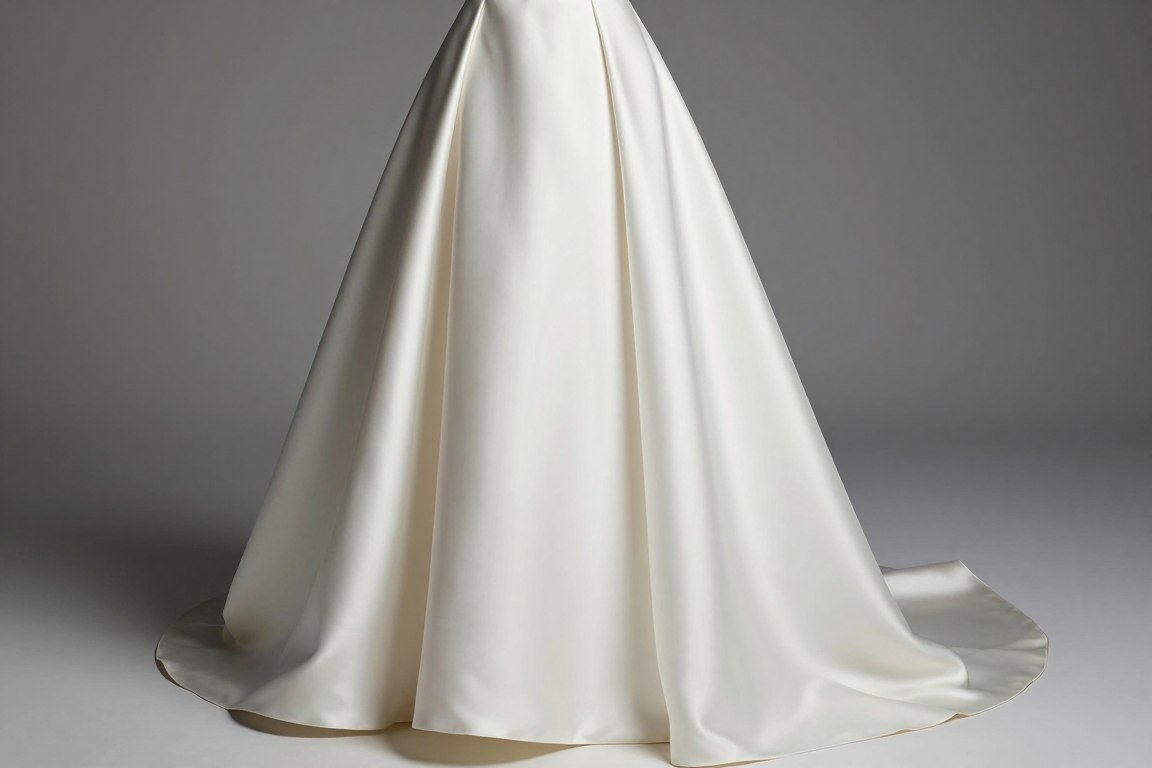 structured mikado silk mother of the bride gown with elegant body